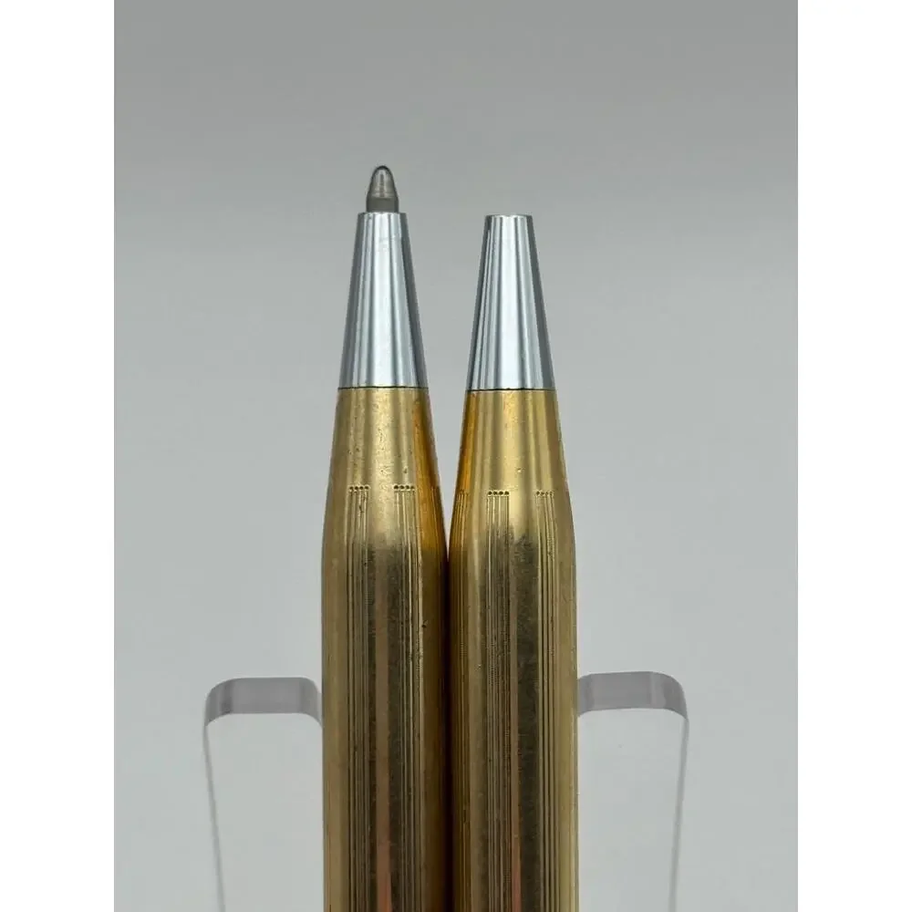 Cross 1/20 10kt and 1/20 12kt - Gold Filled Pen and Pencil - Dented Case on one